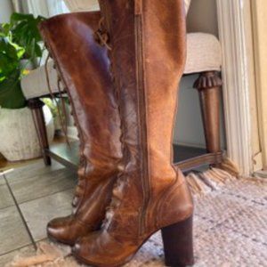 Parker Tall Lace Up Leather Boots